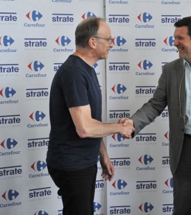 Strate et Carrefour became partners